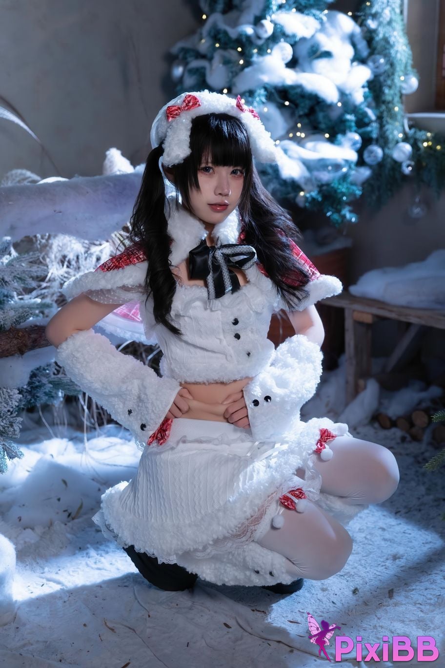 Cosplayer Shimizu Nagi Christmas day and night PixiBB.COM 066