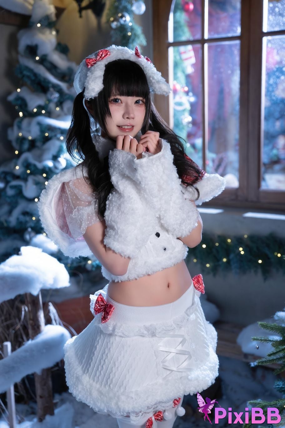 Cosplayer Shimizu Nagi Christmas day and night PixiBB.COM 067