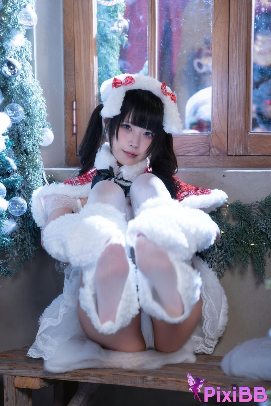 Cosplayer Shimizu Nagi Christmas day and night PixiBB.COM 086