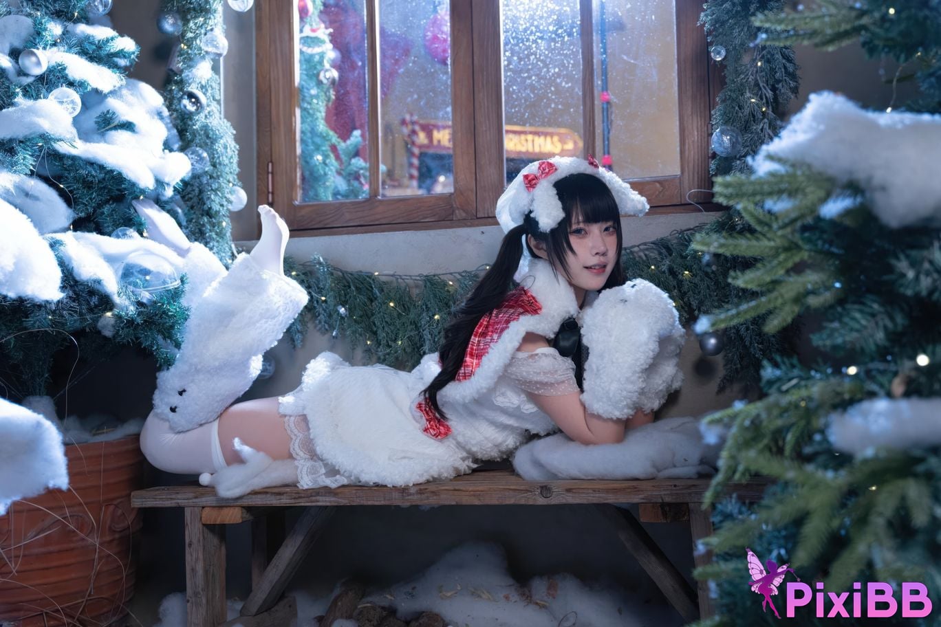 Cosplayer Shimizu Nagi Christmas day and night PixiBB.COM 093
