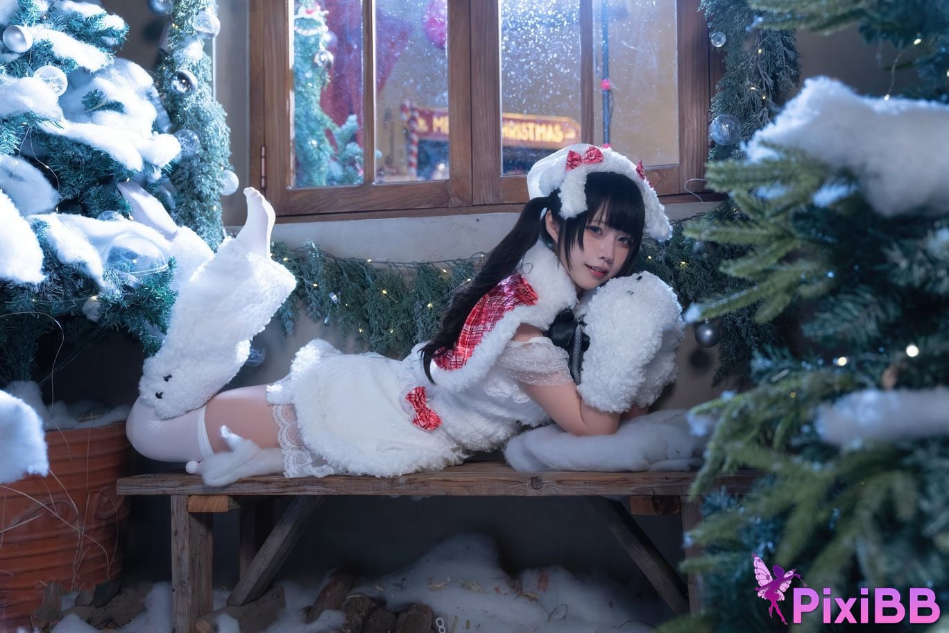 Cosplayer Shimizu Nagi Christmas day and night PixiBB.COM 094