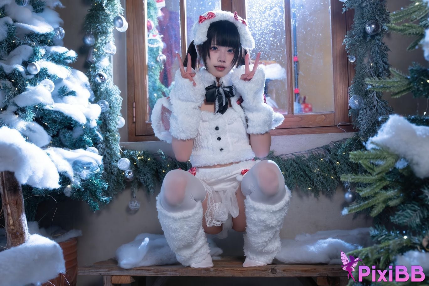 Cosplayer Shimizu Nagi Christmas day and night PixiBB.COM 099