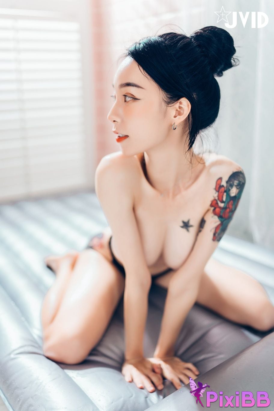 JVID Lele Le Piao Ge New boss subordinate The ultimate secret of inner less black stockings PixiBB.COM 062