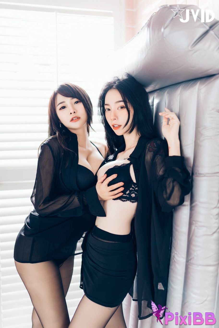 JVID Lele Le Piao Ge New boss subordinate The ultimate secret of inner less black stockings PixiBB.COM 066