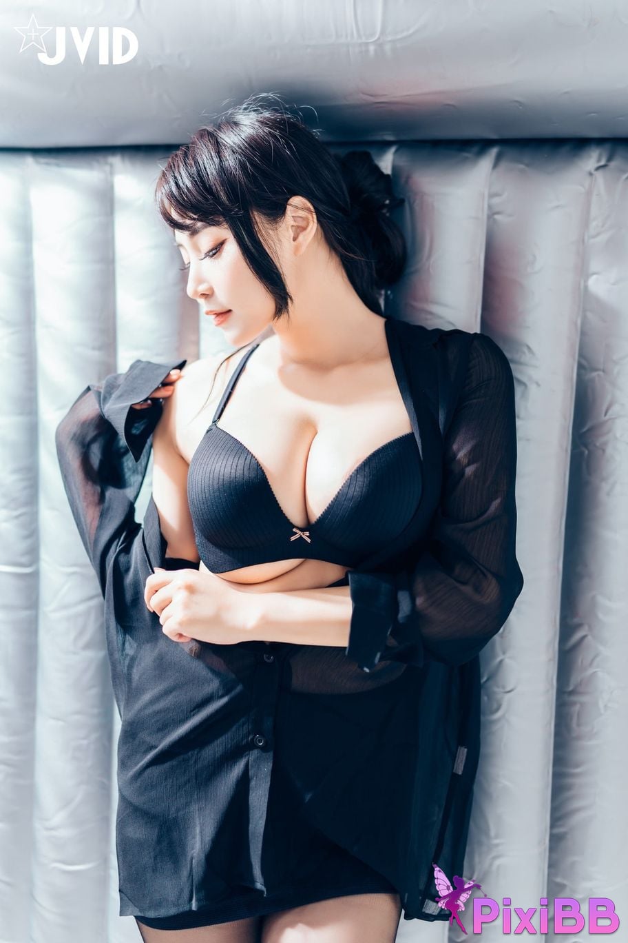 JVID Lele Le Piao Ge New boss subordinate The ultimate secret of inner less black stockings PixiBB.COM 080