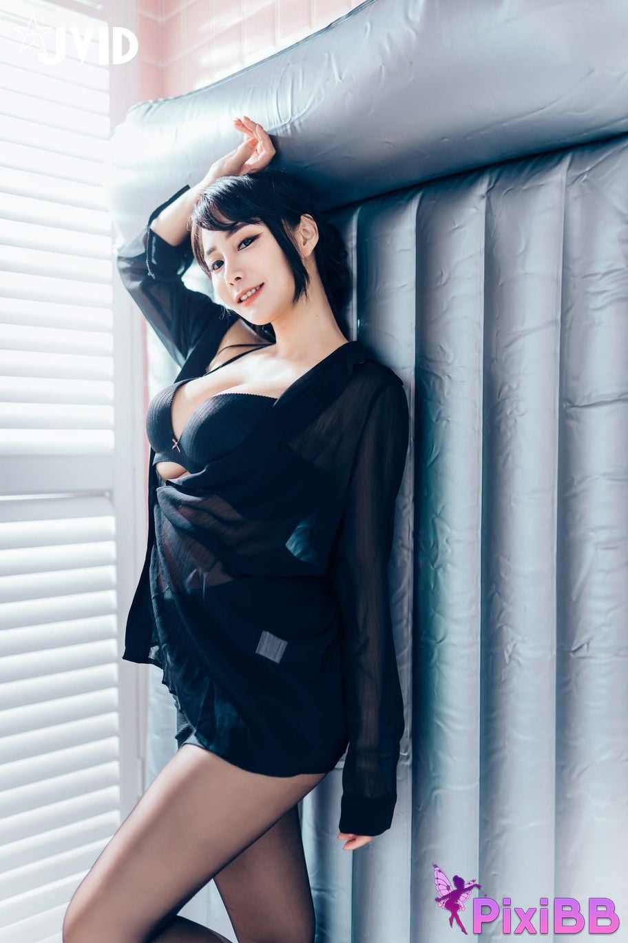 JVID Lele Le Piao Ge New boss subordinate The ultimate secret of inner less black stockings PixiBB.COM 081