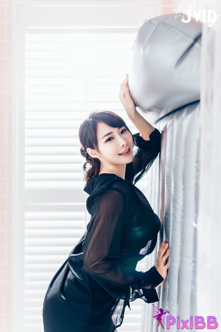 JVID Lele Le Piao Ge New boss subordinate The ultimate secret of inner less black stockings PixiBB.COM 083