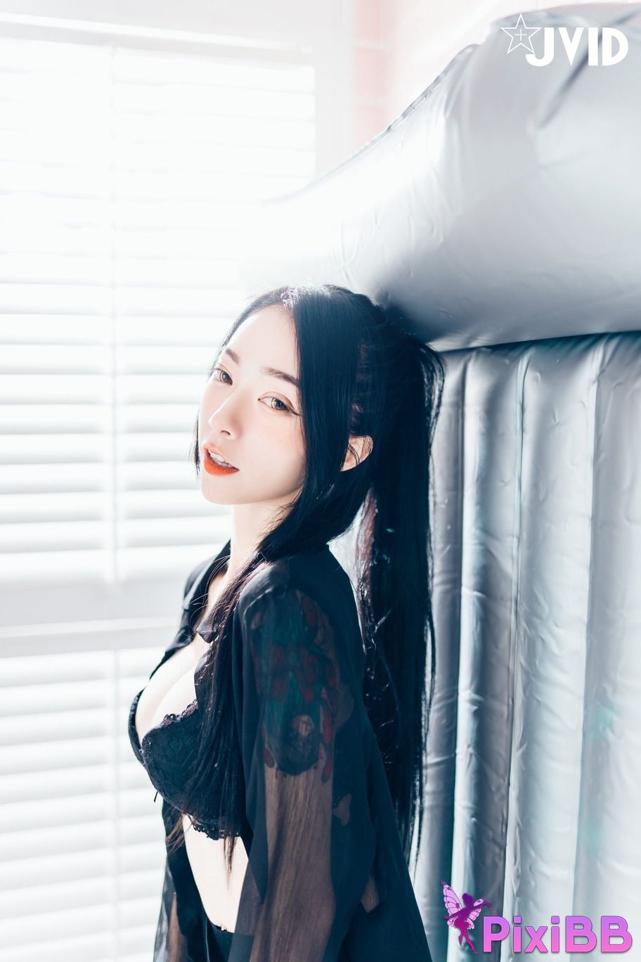 JVID Lele Le Piao Ge New boss subordinate The ultimate secret of inner less black stockings PixiBB.COM 085