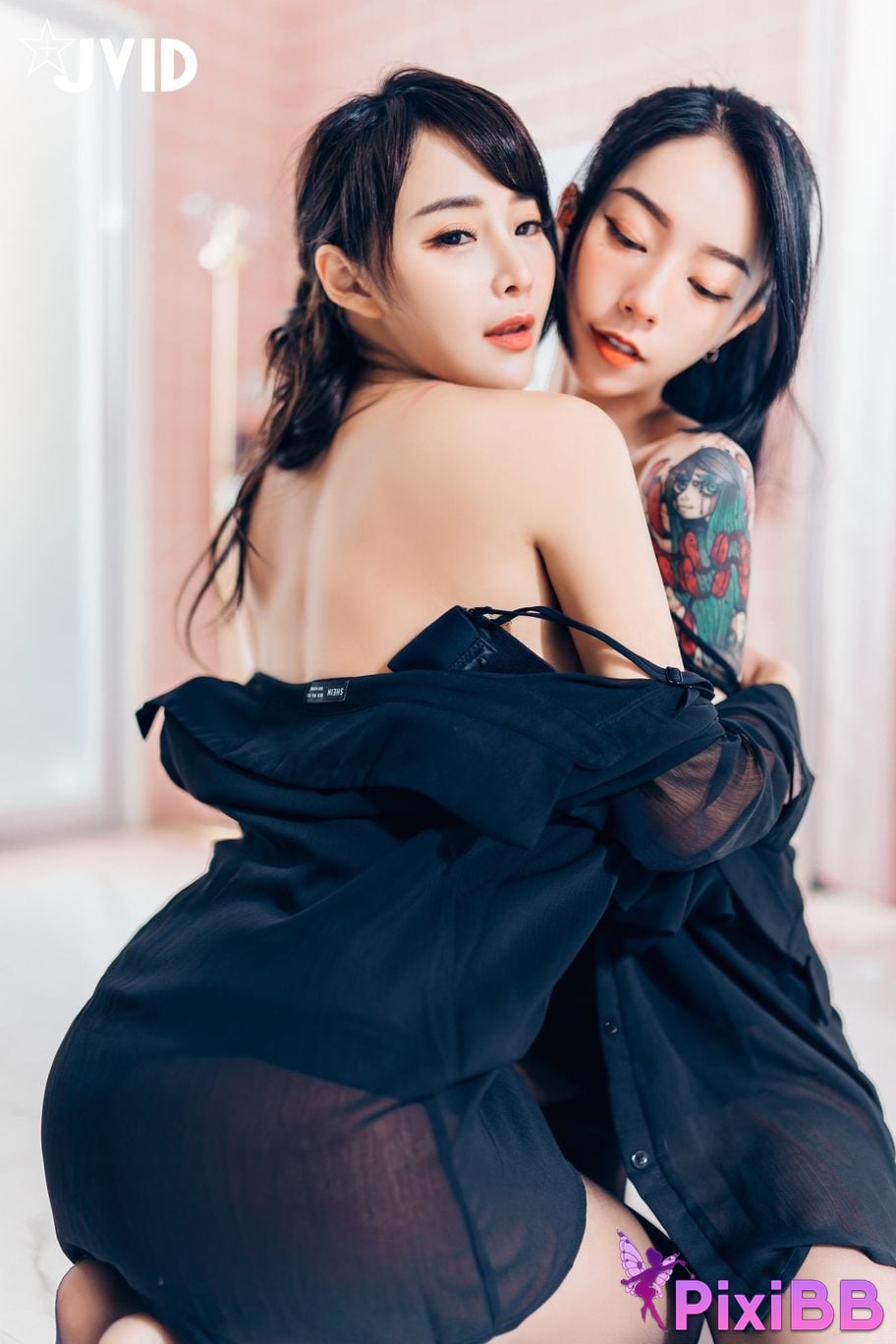 JVID Lele Le Piao Ge New boss subordinate The ultimate secret of inner less black stockings PixiBB.COM 108