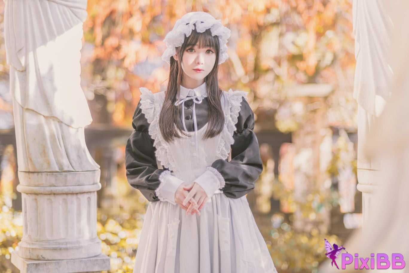 Cosplayer Shimotsuki shimo Nu Pu Tu Jian Shimo s Maid Collection PixiBB.COM 002
