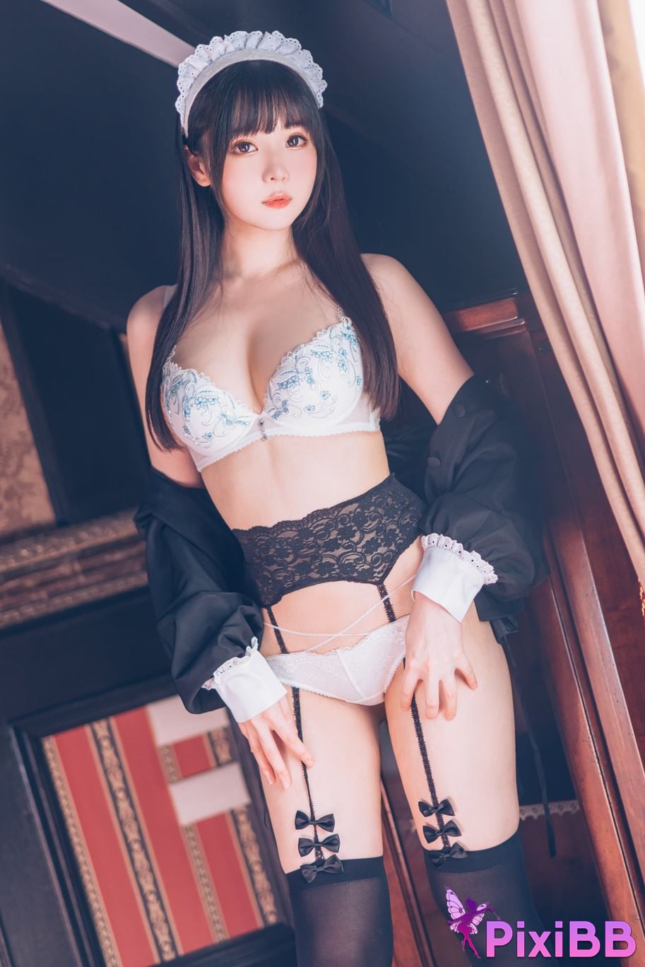 Cosplayer Shimotsuki shimo Nu Pu Tu Jian Shimo s Maid Collection PixiBB.COM 007