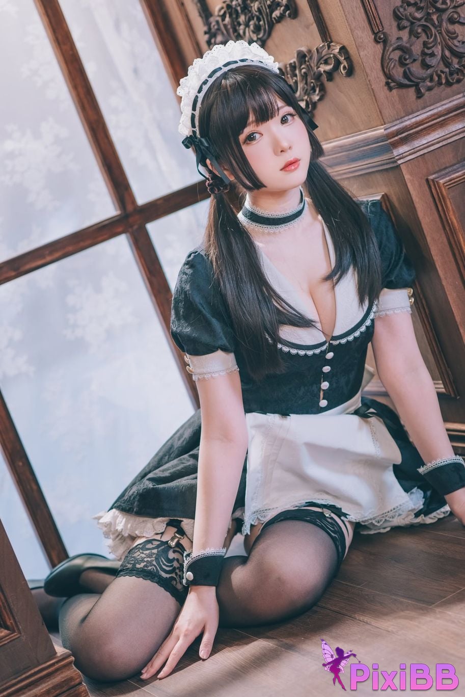 Cosplayer Shimotsuki shimo Nu Pu Tu Jian Shimo s Maid Collection PixiBB.COM 011