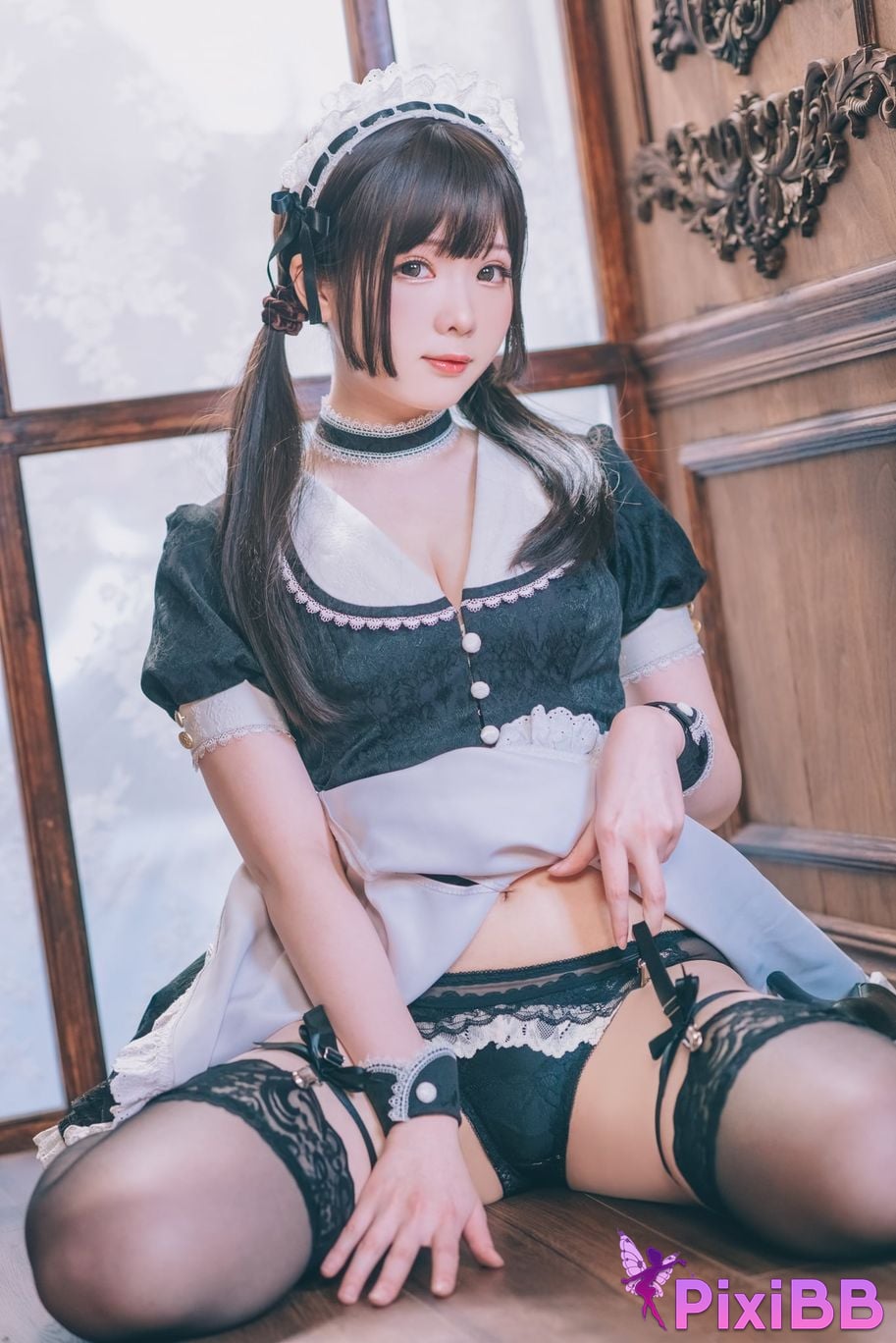 Cosplayer Shimotsuki shimo Nu Pu Tu Jian Shimo s Maid Collection PixiBB.COM 018