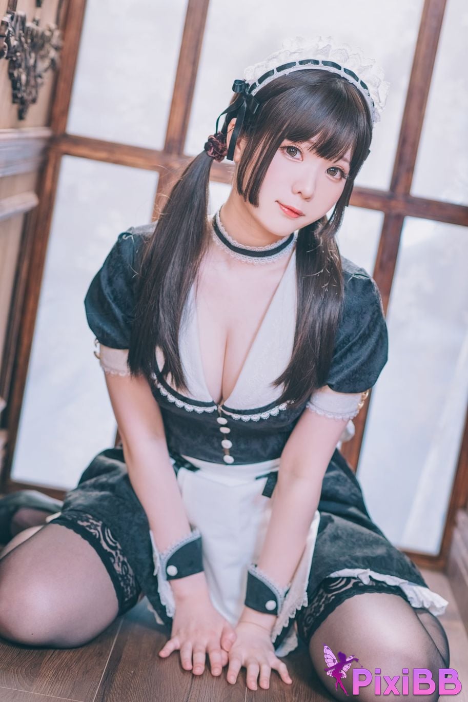 Cosplayer Shimotsuki shimo Nu Pu Tu Jian Shimo s Maid Collection PixiBB.COM 025