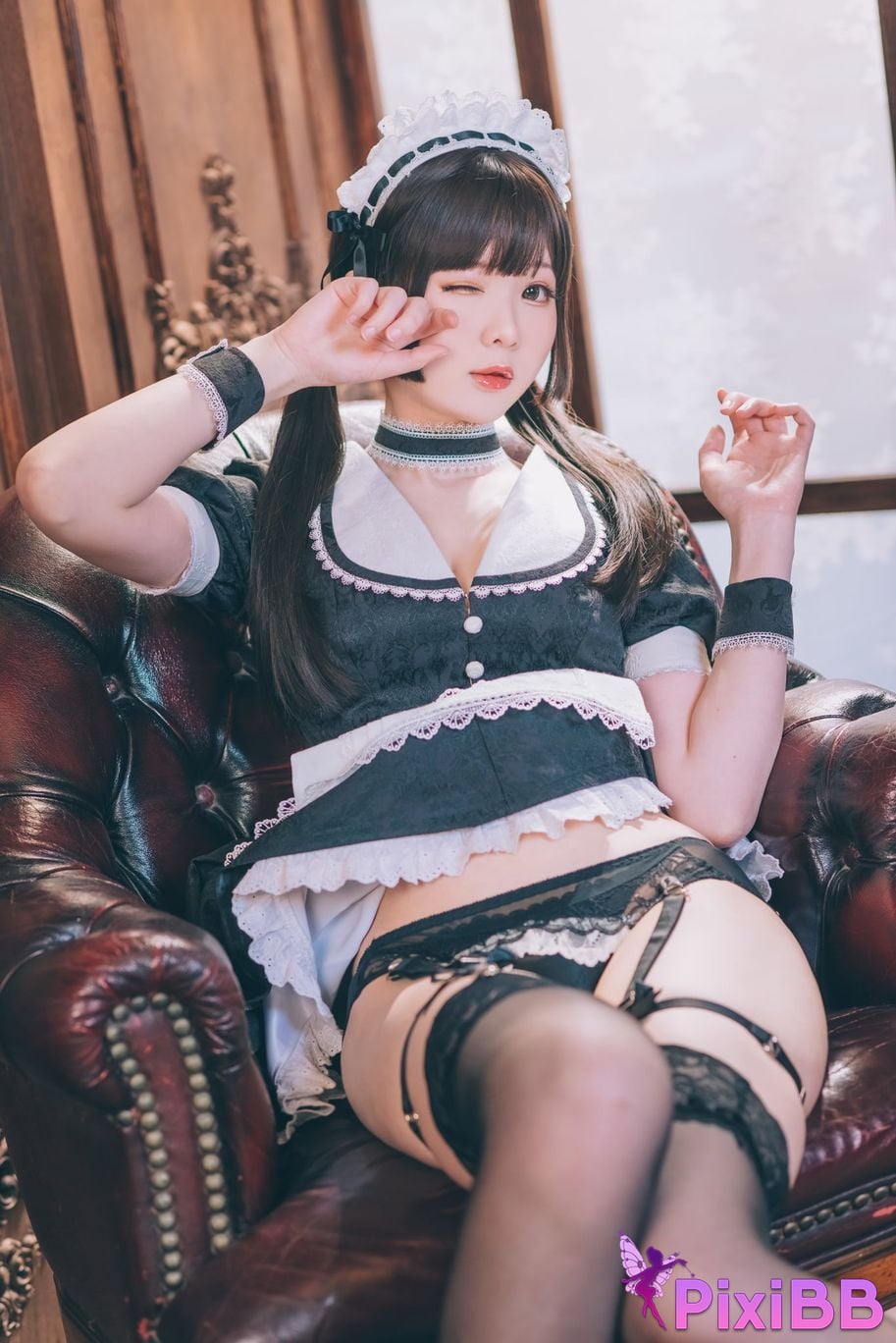 Cosplayer Shimotsuki shimo Nu Pu Tu Jian Shimo s Maid Collection PixiBB.COM 028