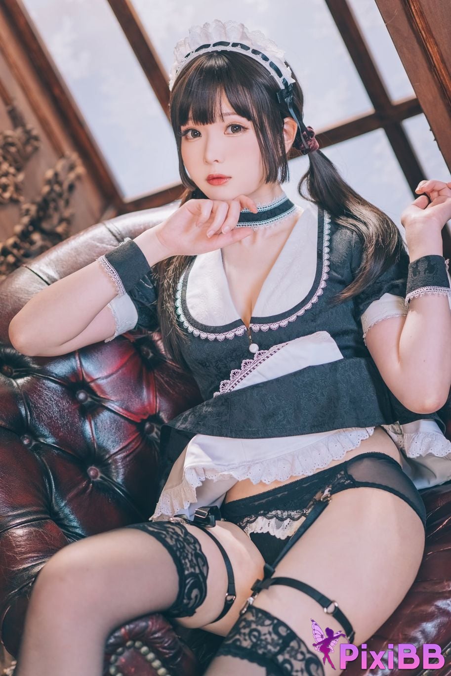 Cosplayer Shimotsuki shimo Nu Pu Tu Jian Shimo s Maid Collection PixiBB.COM 030