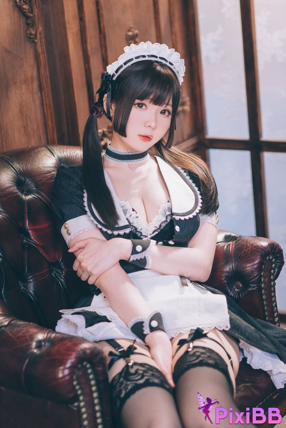 Cosplayer Shimotsuki shimo Nu Pu Tu Jian Shimo s Maid Collection PixiBB.COM 032