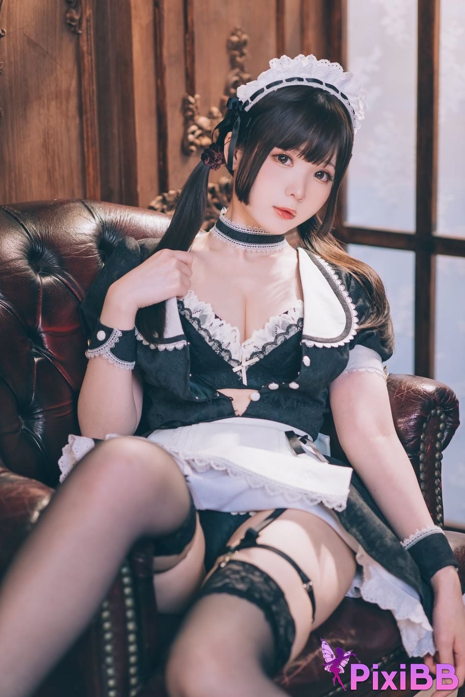 Cosplayer Shimotsuki shimo Nu Pu Tu Jian Shimo s Maid Collection PixiBB.COM 033