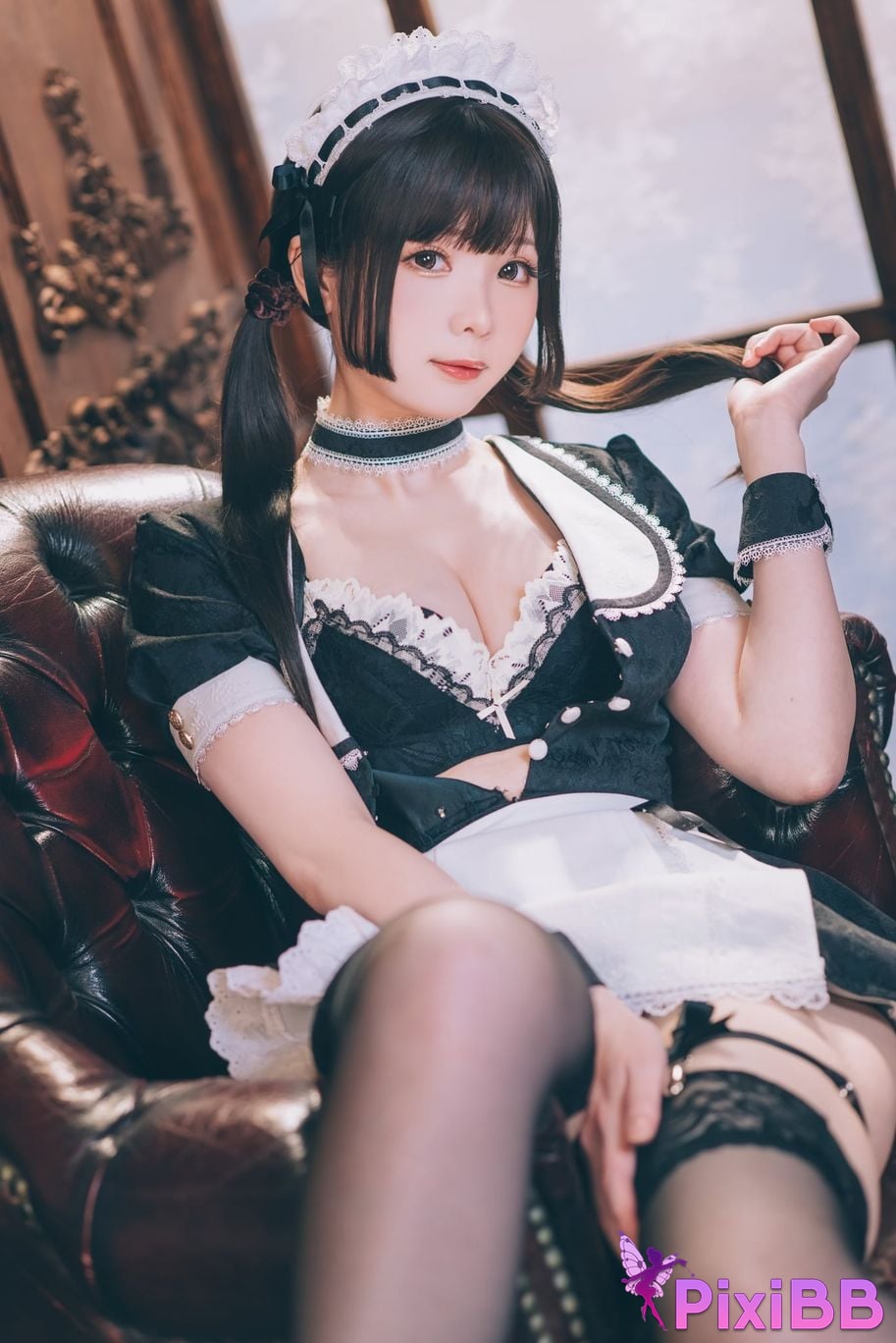 Cosplayer Shimotsuki shimo Nu Pu Tu Jian Shimo s Maid Collection PixiBB.COM 034