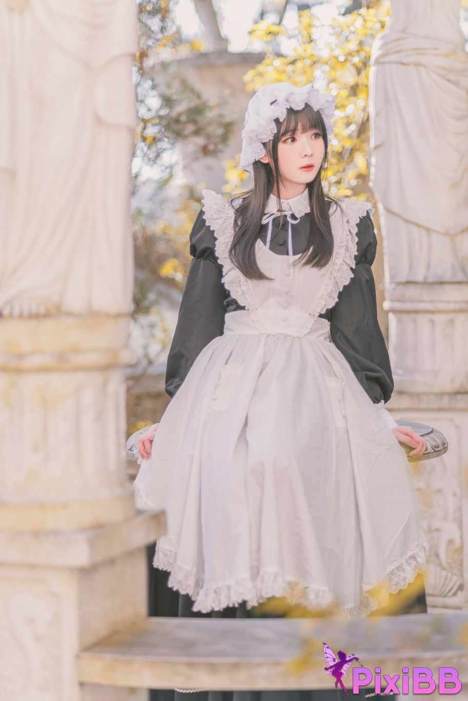 Cosplayer Shimotsuki shimo Nu Pu Tu Jian Shimo s Maid Collection PixiBB.COM 043