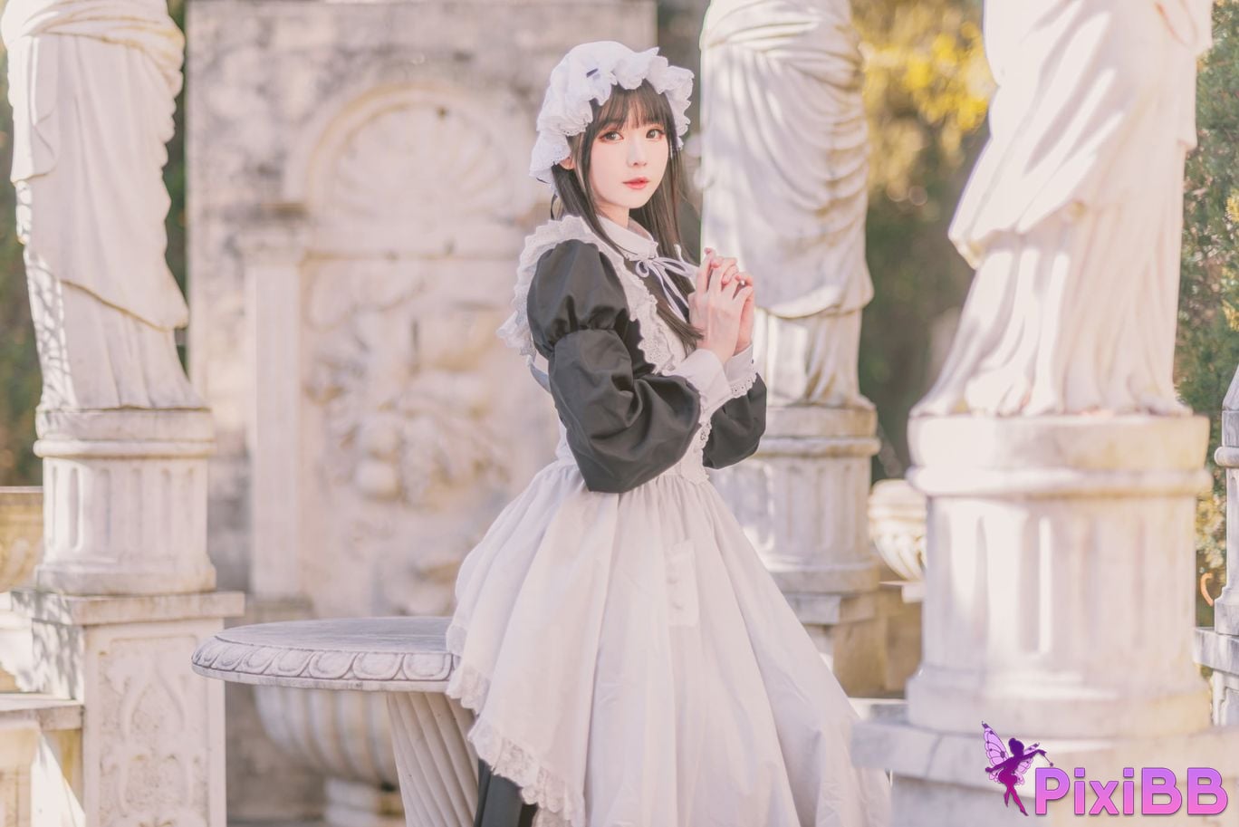 Cosplayer Shimotsuki shimo Nu Pu Tu Jian Shimo s Maid Collection PixiBB.COM 045