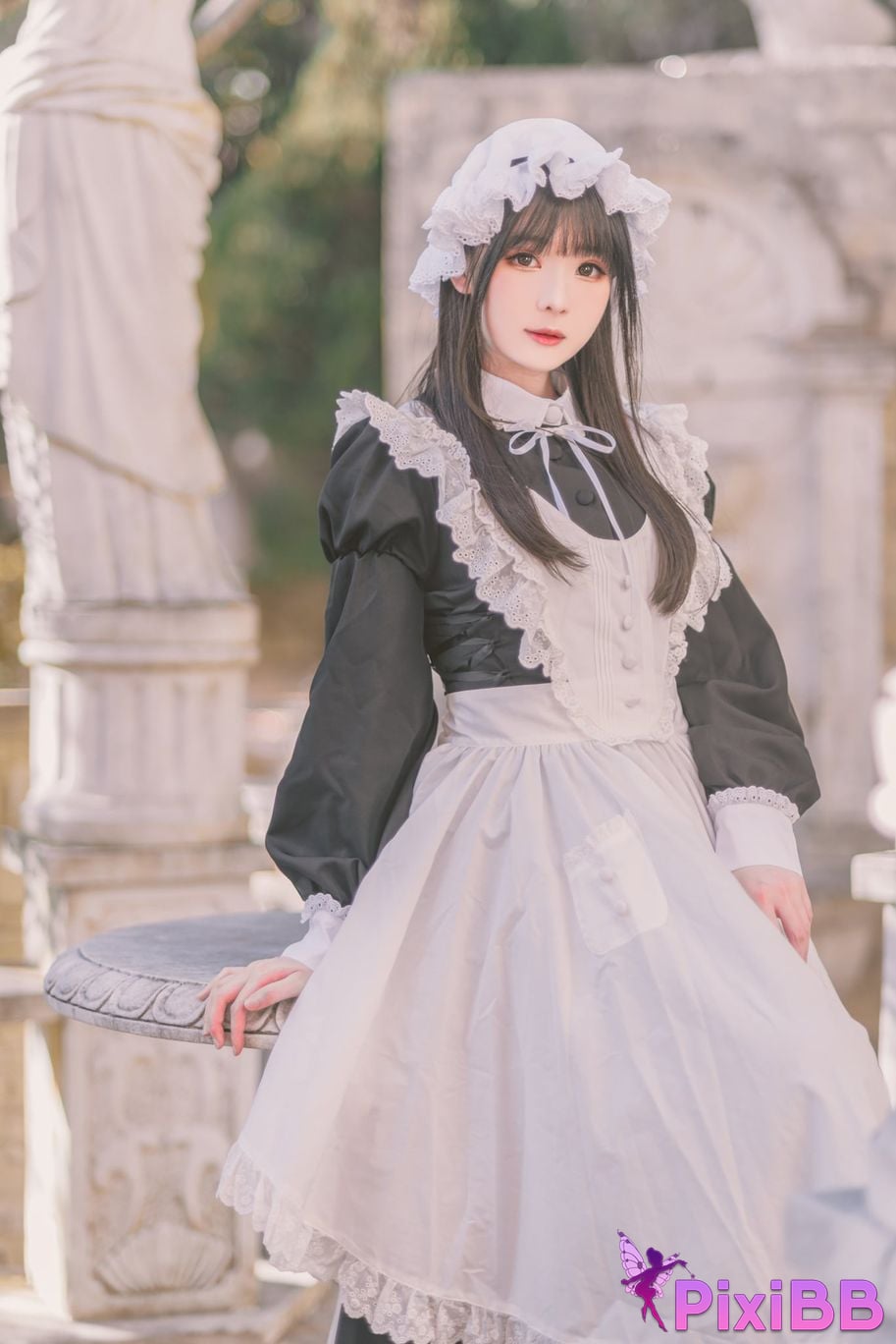 Cosplayer Shimotsuki shimo Nu Pu Tu Jian Shimo s Maid Collection PixiBB.COM 047