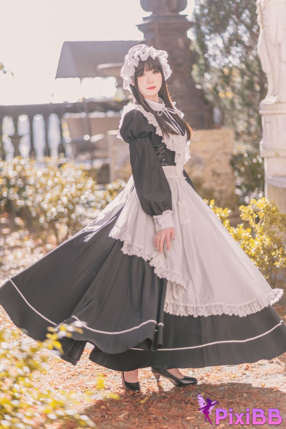 Cosplayer Shimotsuki shimo Nu Pu Tu Jian Shimo s Maid Collection PixiBB.COM 053