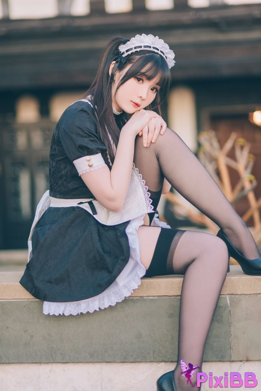 Cosplayer Shimotsuki shimo Nu Pu Tu Jian Shimo s Maid Collection PixiBB.COM 086