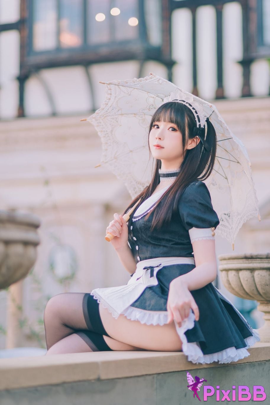 Cosplayer Shimotsuki shimo Nu Pu Tu Jian Shimo s Maid Collection PixiBB.COM 090