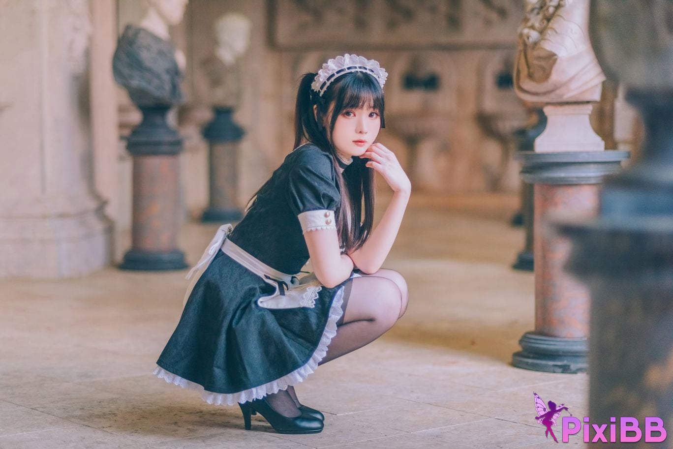 Cosplayer Shimotsuki shimo Nu Pu Tu Jian Shimo s Maid Collection PixiBB.COM 100