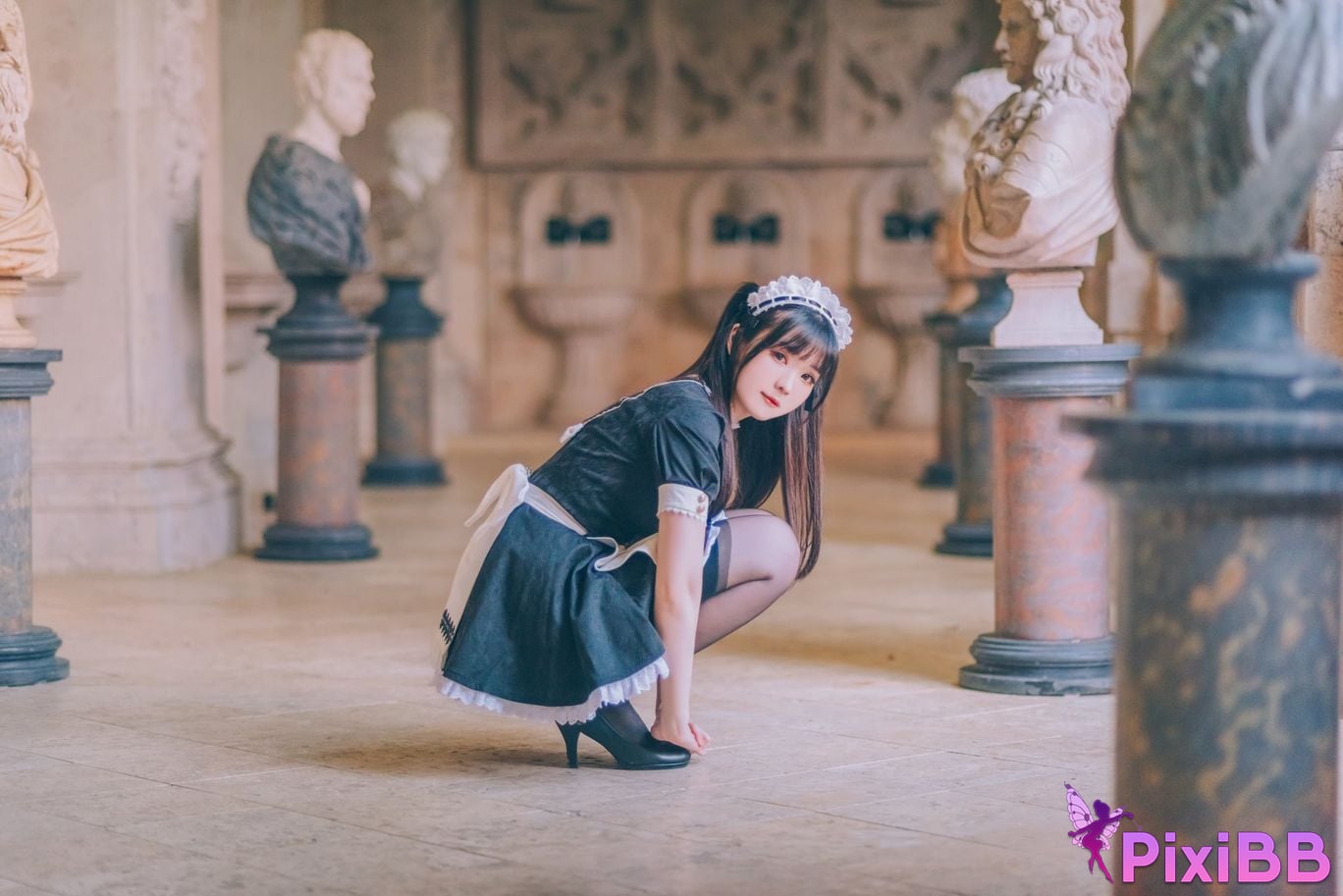 Cosplayer Shimotsuki shimo Nu Pu Tu Jian Shimo s Maid Collection PixiBB.COM 101