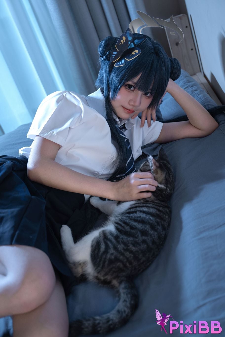Cosplayer Shimizu Nagi Concubine Longhua JK PixiBB.COM 006