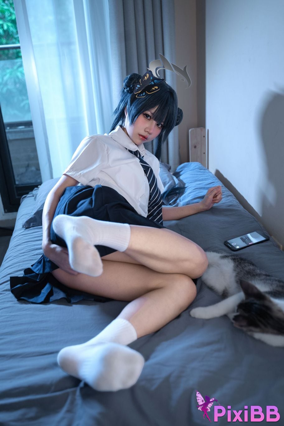 Cosplayer Shimizu Nagi Concubine Longhua JK PixiBB.COM 010