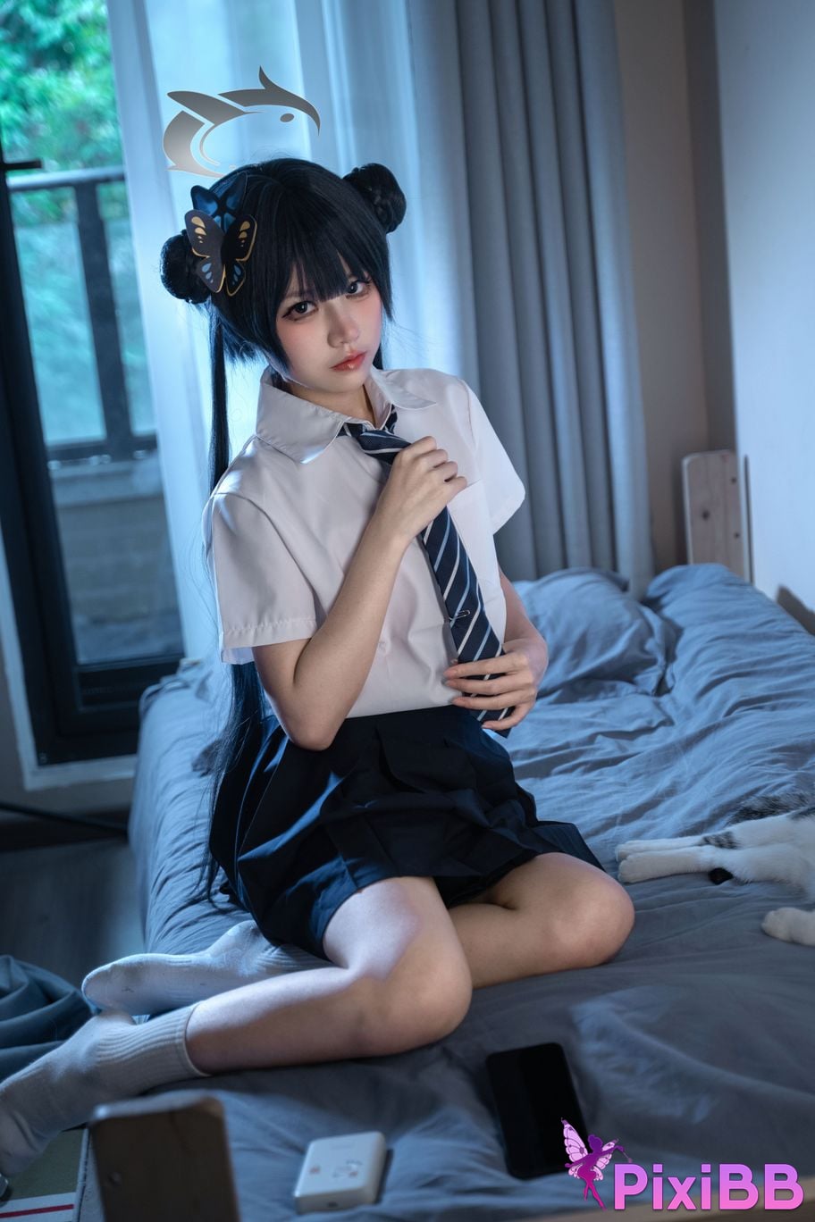 Cosplayer Shimizu Nagi Concubine Longhua JK PixiBB.COM 013