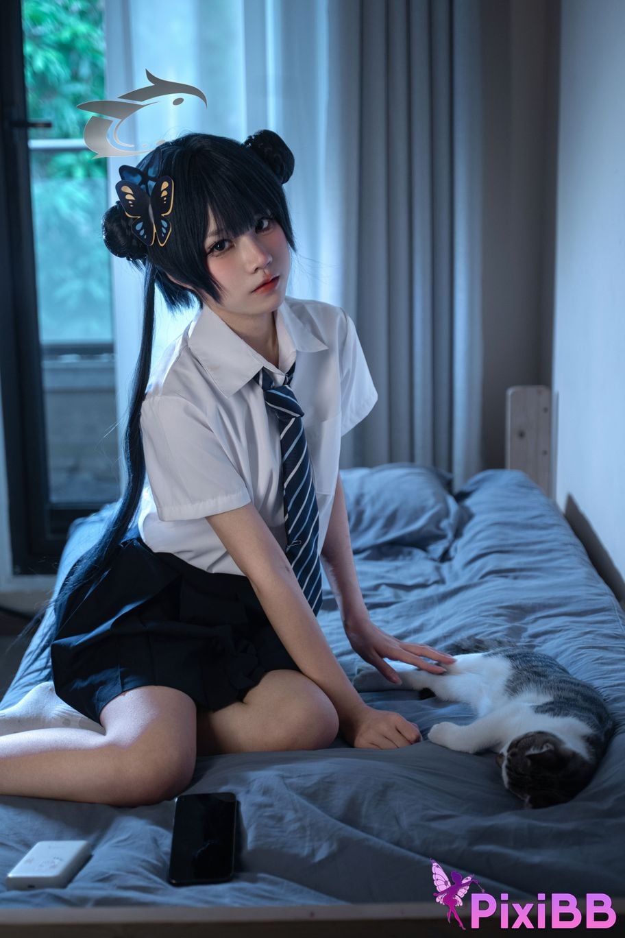 Cosplayer Shimizu Nagi Concubine Longhua JK PixiBB.COM 014