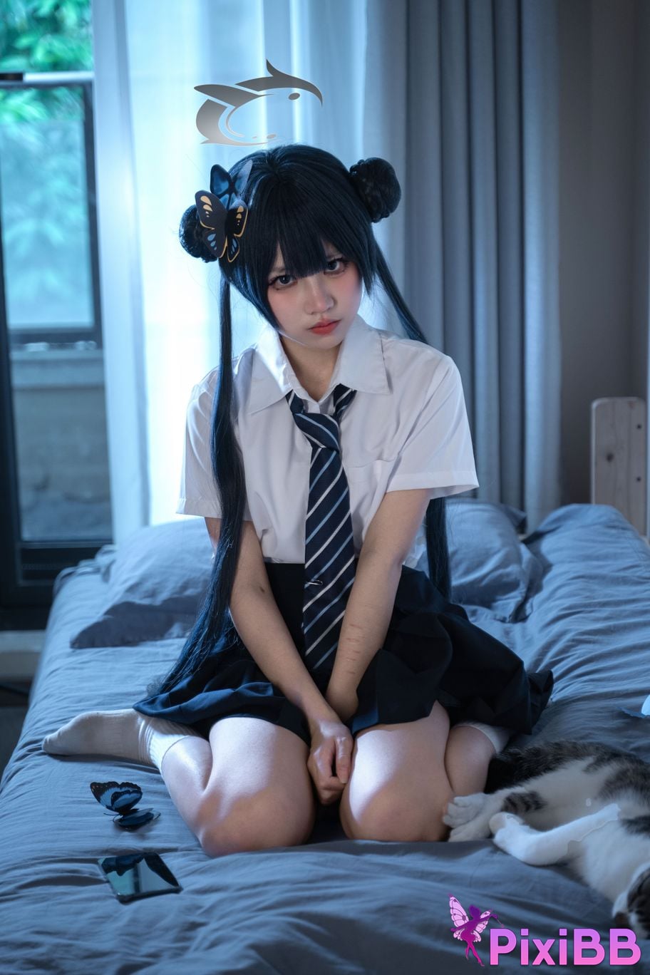 Cosplayer Shimizu Nagi Concubine Longhua JK PixiBB.COM 016