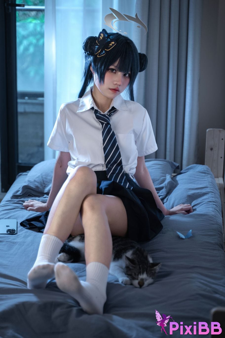 Cosplayer Shimizu Nagi Concubine Longhua JK PixiBB.COM 017