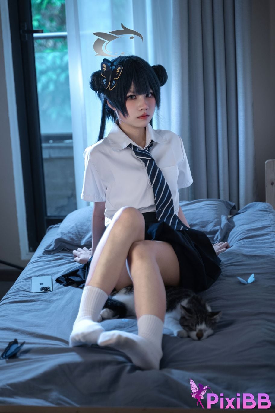 Cosplayer Shimizu Nagi Concubine Longhua JK PixiBB.COM 018