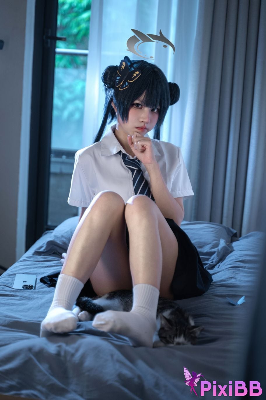 Cosplayer Shimizu Nagi Concubine Longhua JK PixiBB.COM 019