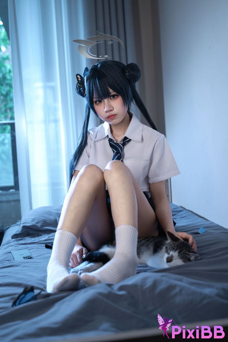 Cosplayer Shimizu Nagi Concubine Longhua JK PixiBB.COM 021