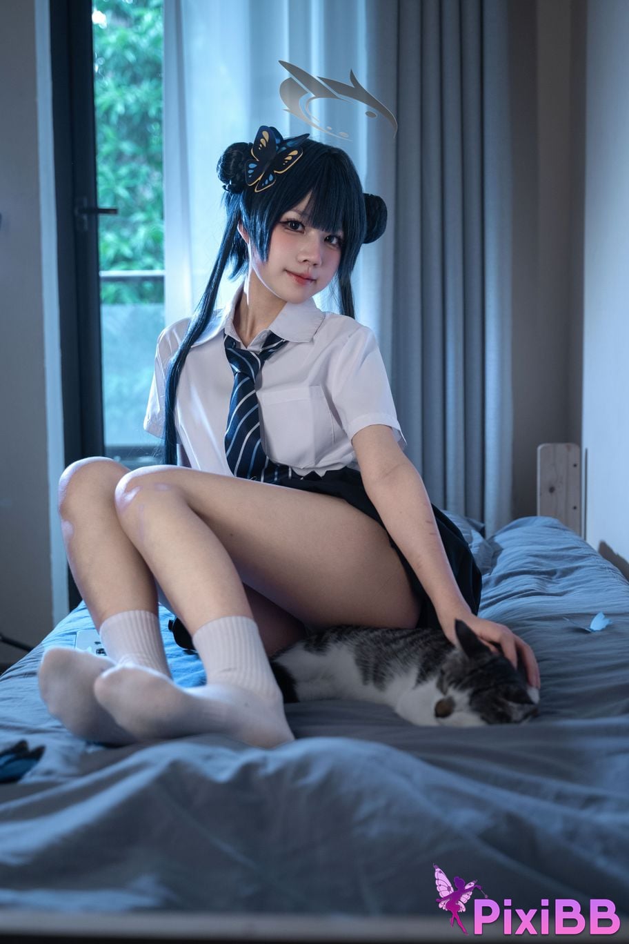 Cosplayer Shimizu Nagi Concubine Longhua JK PixiBB.COM 022