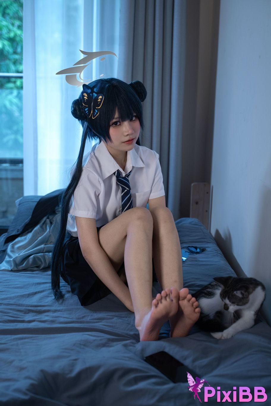 Cosplayer Shimizu Nagi Concubine Longhua JK PixiBB.COM 029