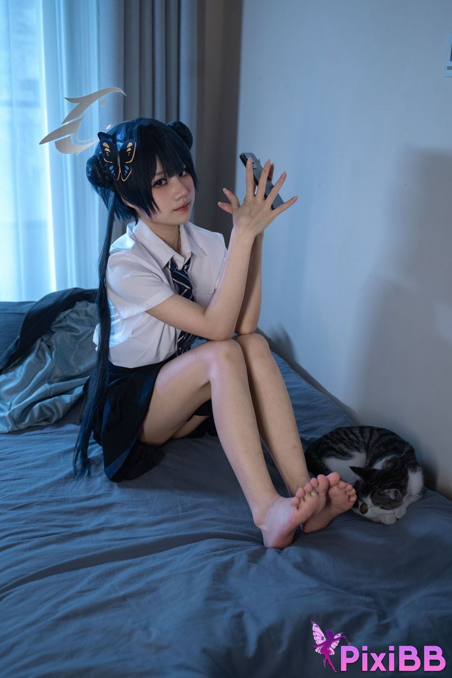 Cosplayer Shimizu Nagi Concubine Longhua JK PixiBB.COM 030