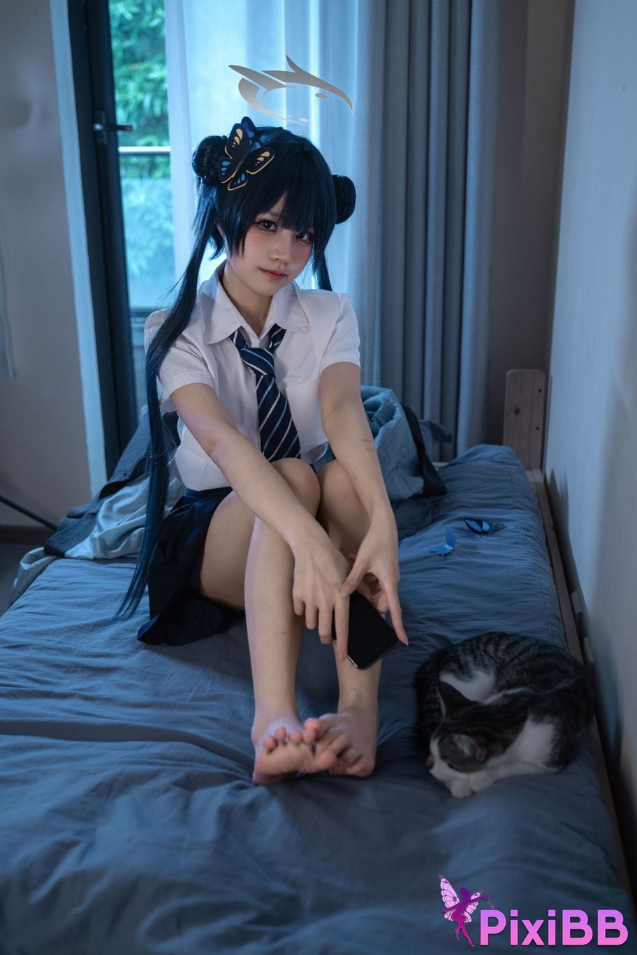 Cosplayer Shimizu Nagi Concubine Longhua JK PixiBB.COM 031