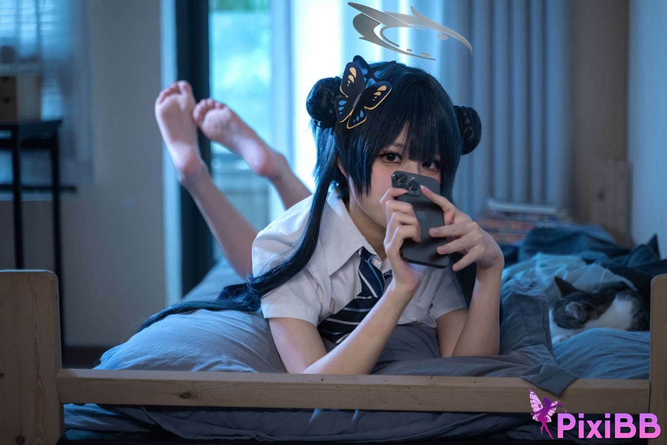 Cosplayer Shimizu Nagi Concubine Longhua JK PixiBB.COM 036