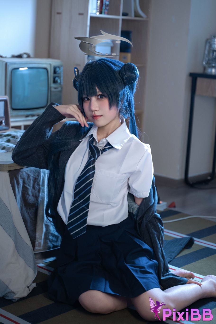 Cosplayer Shimizu Nagi Concubine Longhua JK PixiBB.COM 041