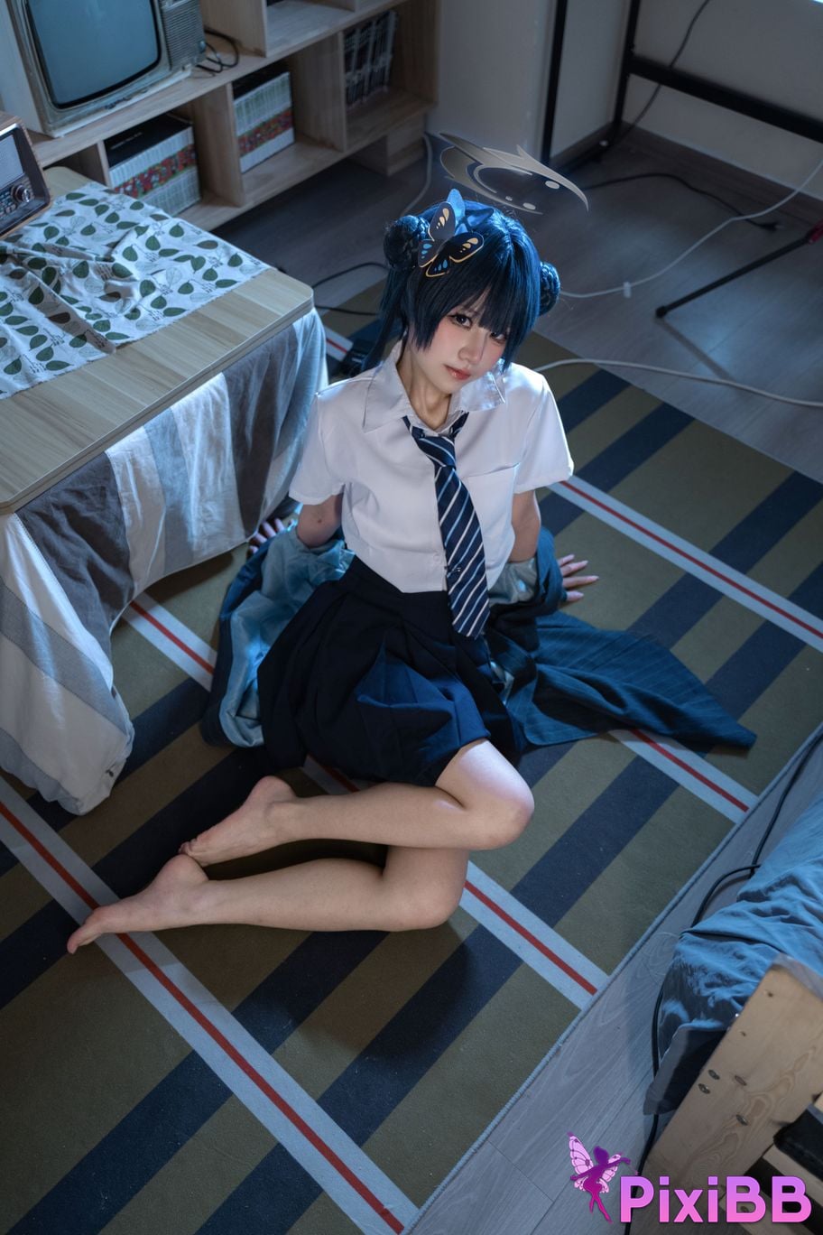 Cosplayer Shimizu Nagi Concubine Longhua JK PixiBB.COM 052