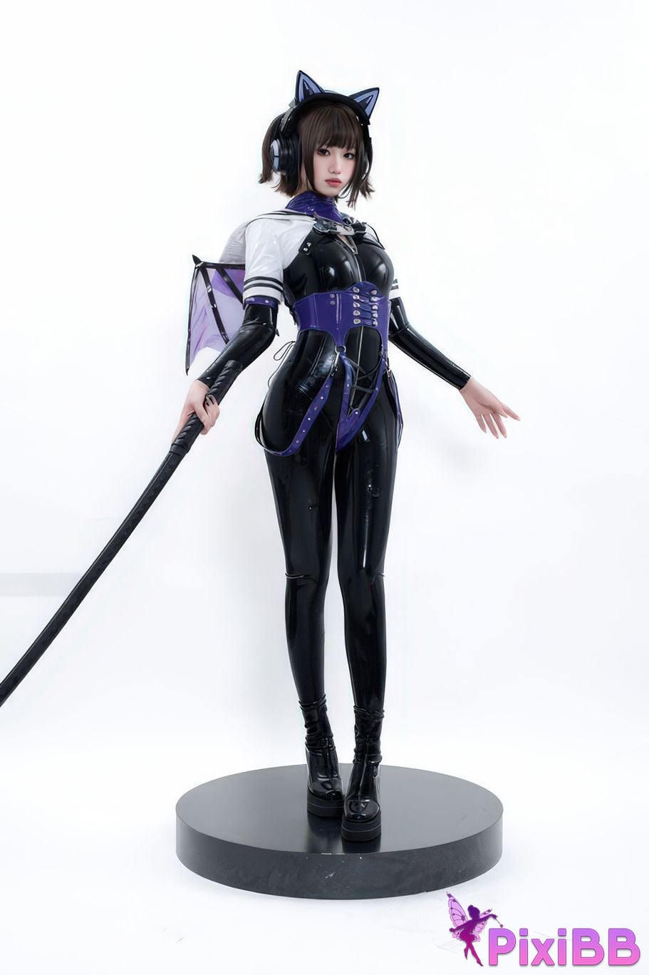 Cosplayer Qiqi be good White shed gel coat PixiBB.COM 012