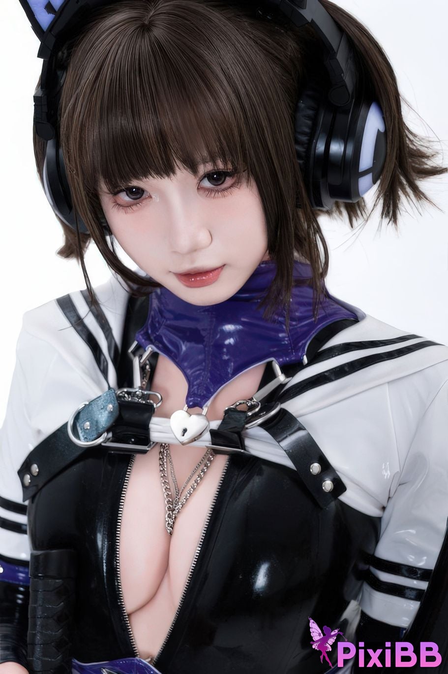 Cosplayer Qiqi be good White shed gel coat PixiBB.COM 015