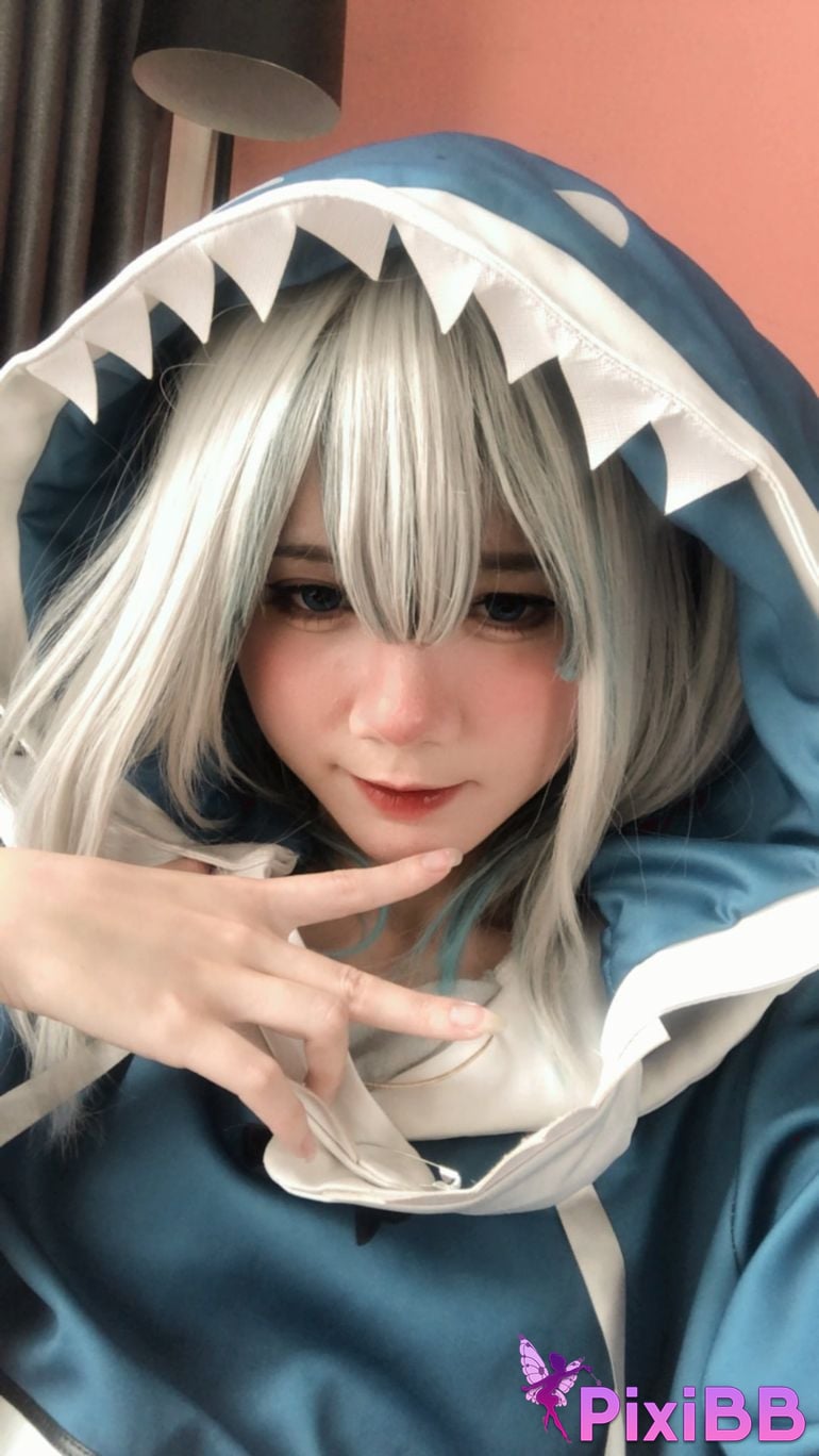 Cosplayer PoppaChan ChanPoppa Gumroad NOne Gawr Gura Garoo gula PixiBB.COM 031